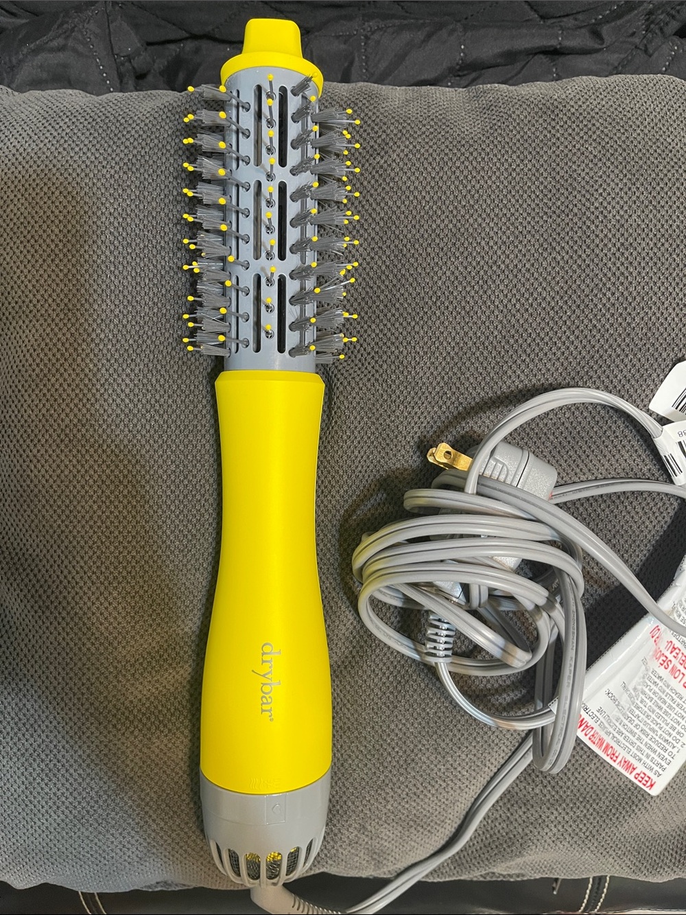 Drybar Yellow & Gray Hot Air Round Brush